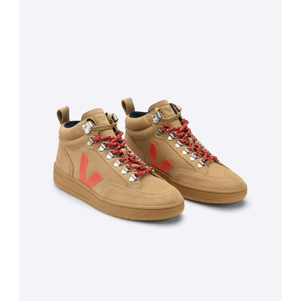 Women's Veja RORAIMA SUEDE High Tops Orange | SG 362GSO